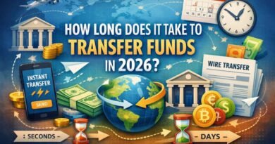 How long does it take to transfer funds illustrated with bank, mobile, and global transfer timeline from seconds to days